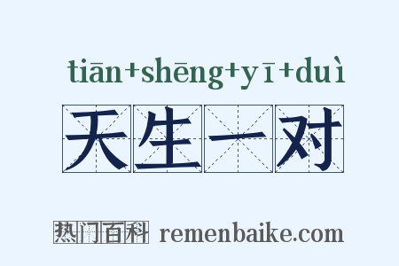 天生一对是什么意思的图片